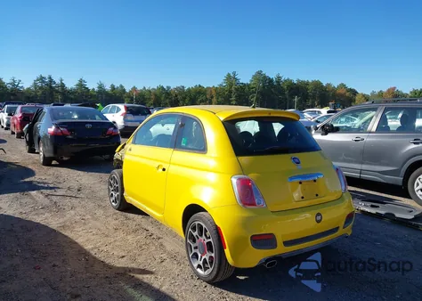 2015 Fiat 500 Sport from USA, damaged, VIN 3C3CFFBR8FT545552